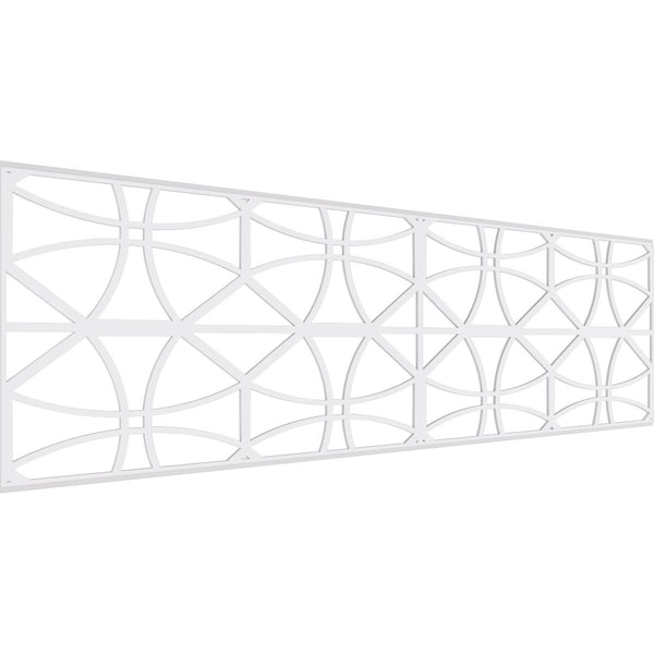 Ekena Millwork Set of Four Panels for 94 1/2"W x 28 1/4"H Haswell Fretwork Wainscot Wall Paneling WPKP14X01X47HWL - main